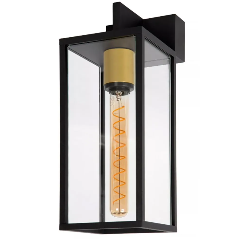 Cheap Straluma Moderne buitenlamp rechthoek zwart met goud IP54