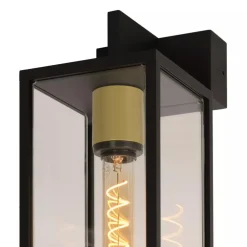 Cheap Straluma Moderne buitenlamp rechthoek zwart met goud IP54