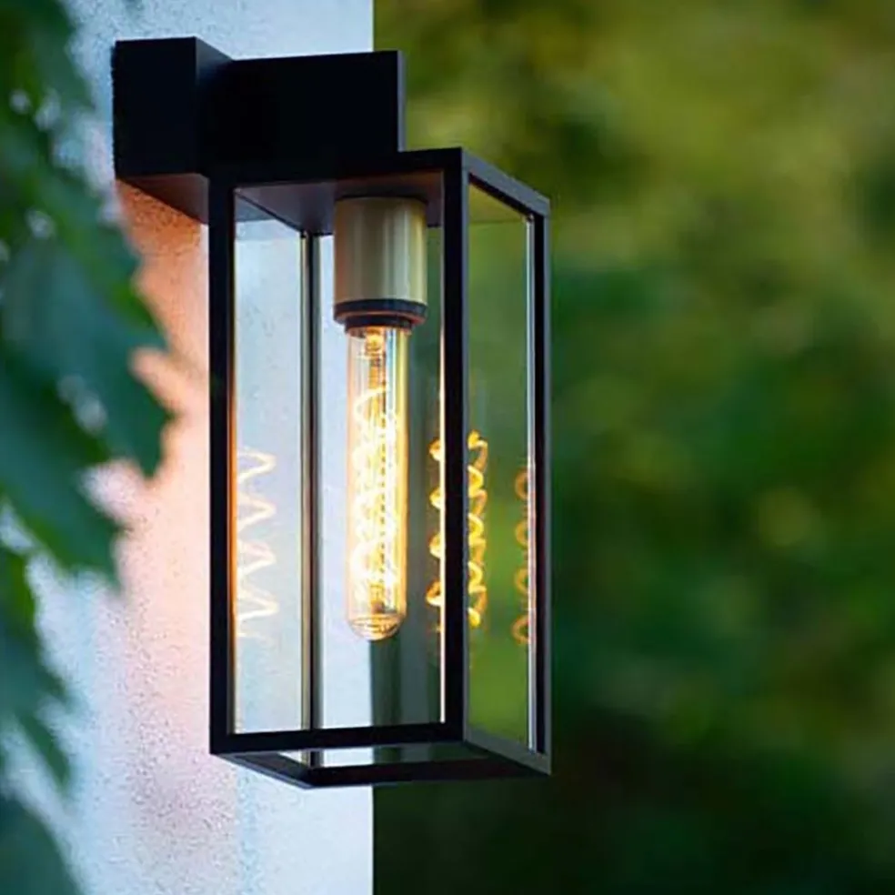 Cheap Straluma Moderne buitenlamp rechthoek zwart met goud IP54