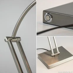 Best Straluma Moderne bureaulamp nikkel met geïntegreerd LED