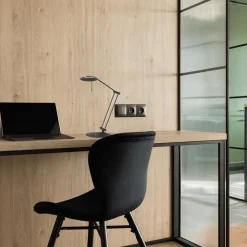 Cheap Straluma Moderne bureaulamp zwart met dimbaar LED