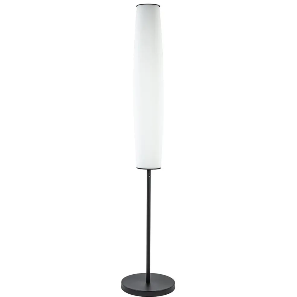 Online Straluma Moderne design vloerlamp zwart met opaal glas dim to warm