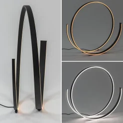 Hot Straluma Moderne design vloerlamp LED dimbaar zwart