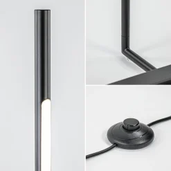 Sale Straluma Moderne design vloerlamp zwart inclusief dimbaar LED