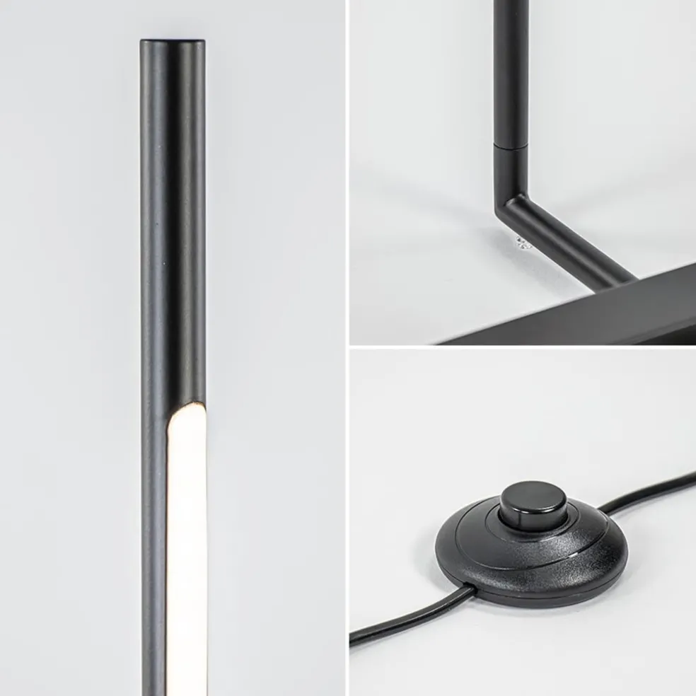 Sale Straluma Moderne design vloerlamp zwart inclusief dimbaar LED