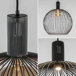 Best Sale Straluma Moderne draad hanglamp mat zwart 50 cm