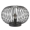 Hot Straluma Moderne draad tafellamp rond mat zwart