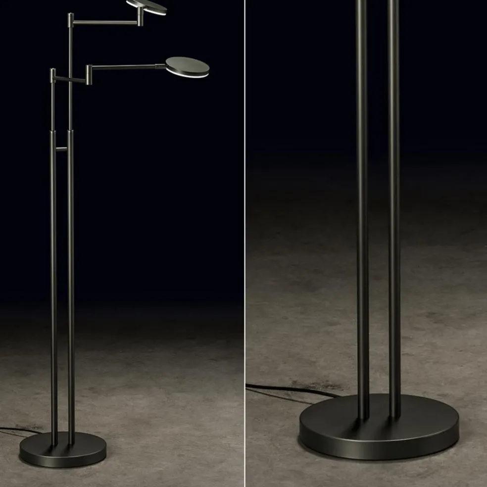 Discount Straluma Moderne dubbele LED leeslamp antraciet