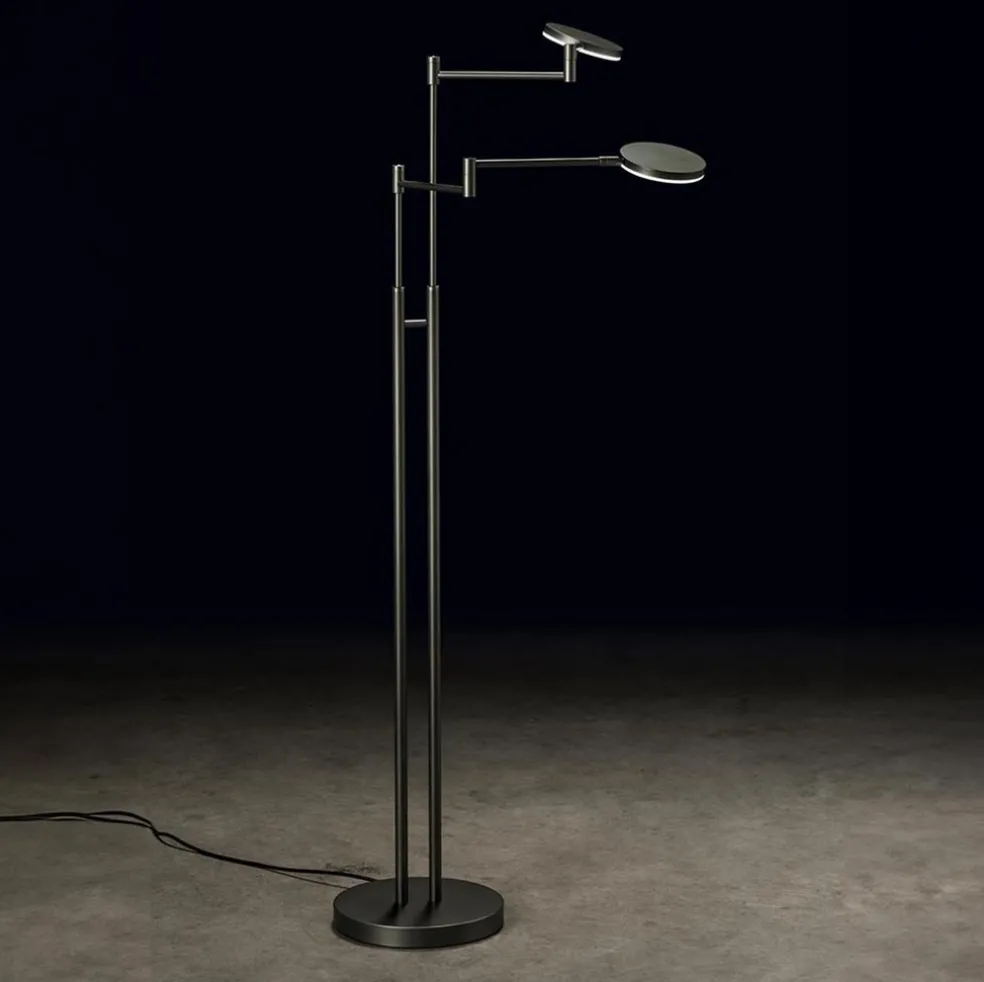 Discount Straluma Moderne dubbele LED leeslamp antraciet