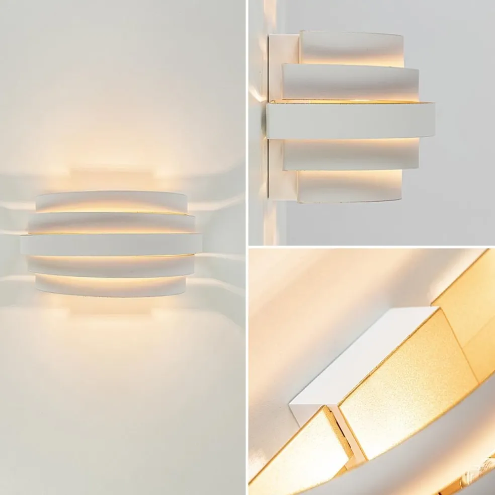 Clearance Straluma Moderne G9 wandlamp wit met goud