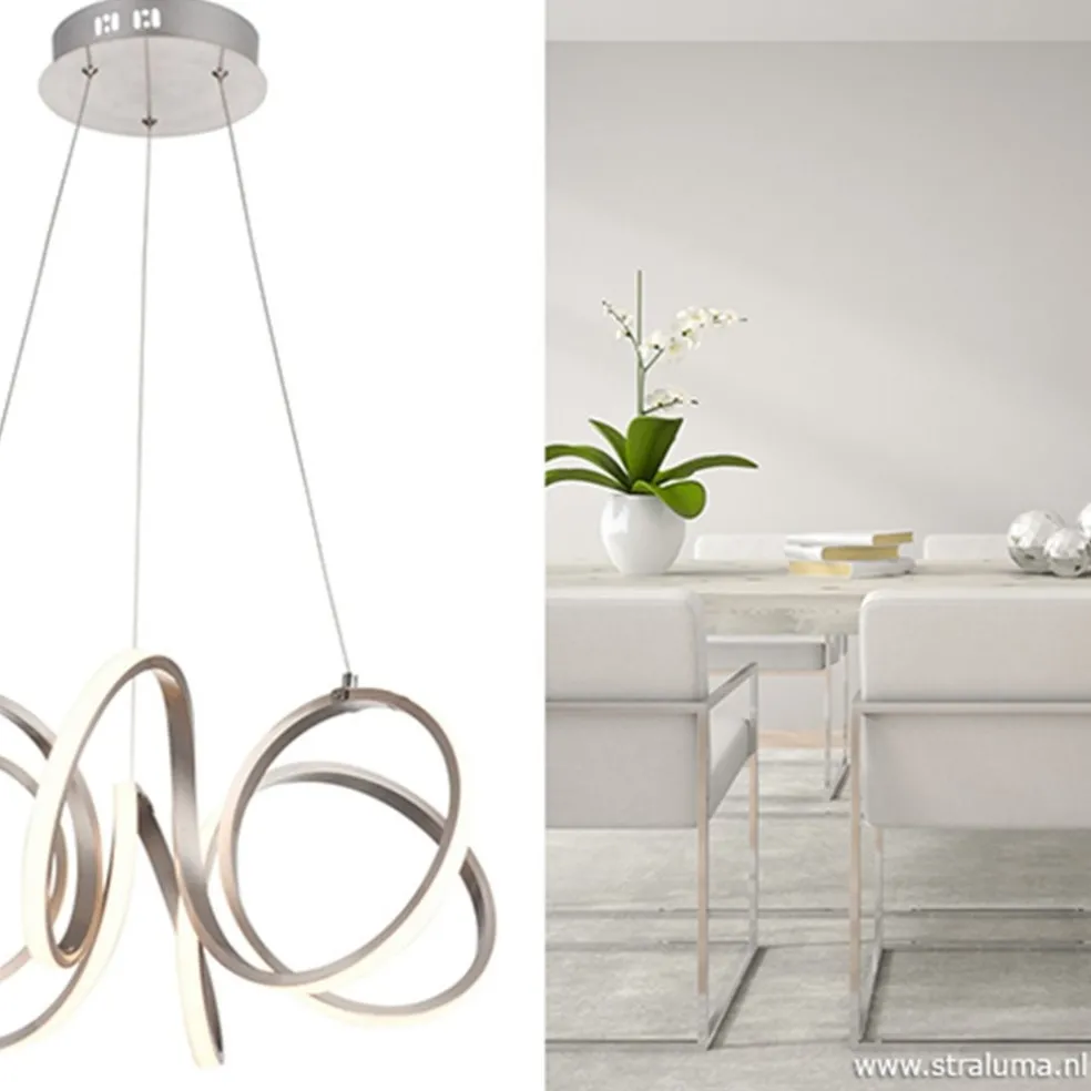 Best Straluma Moderne hanglamp krul staal incl LED