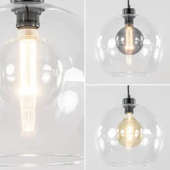 Online Straluma Moderne hanglamp met helder glas 30 cm