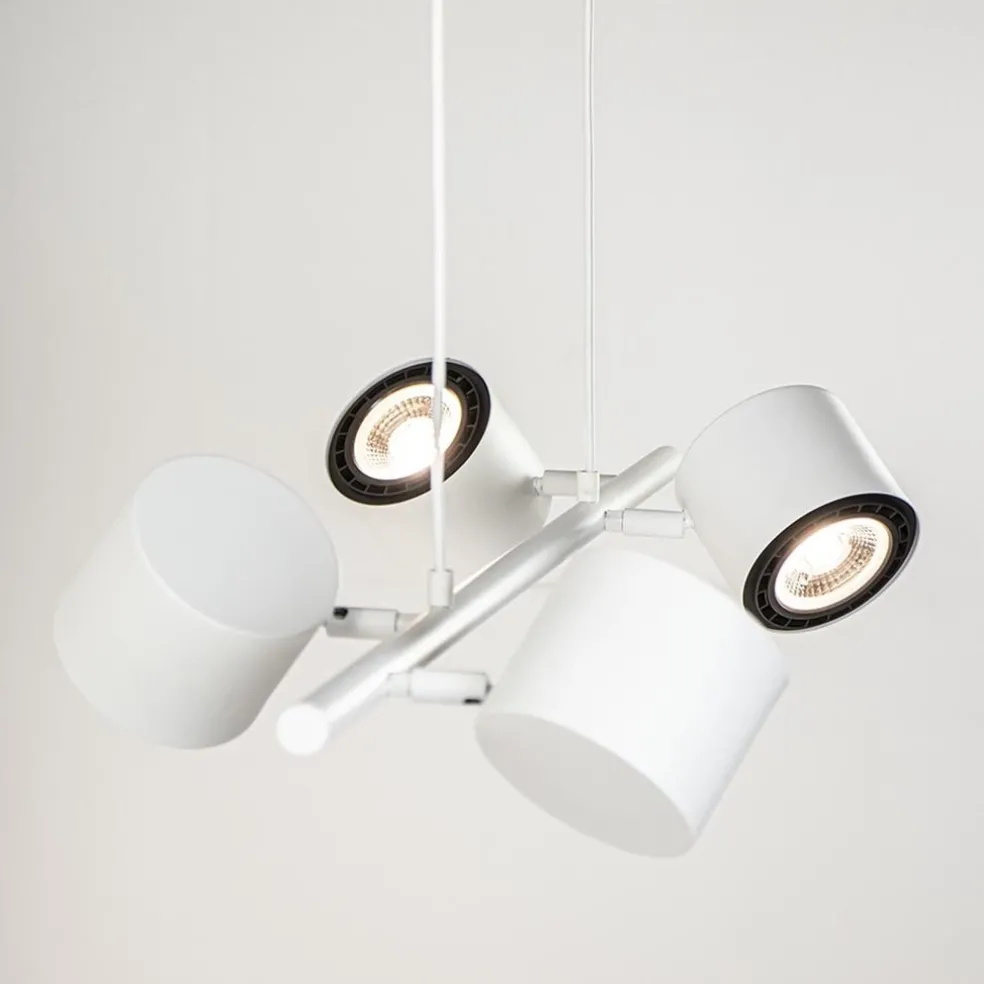 Cheap Straluma Moderne hanglamp wit met verstelbare LED spots
