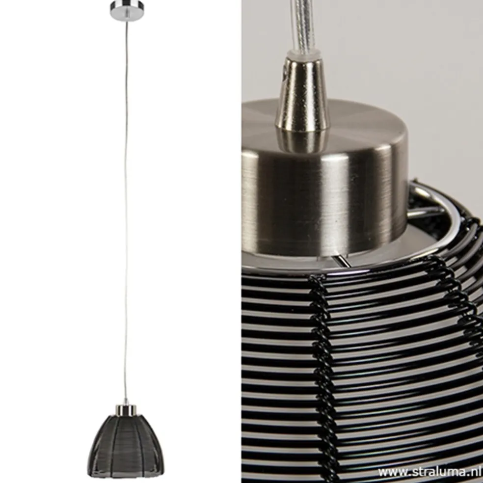 Hot Straluma Moderne hanglamp zwart klein