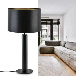 Outlet Straluma Moderne lampvoet cilinder mat zwart excl kap