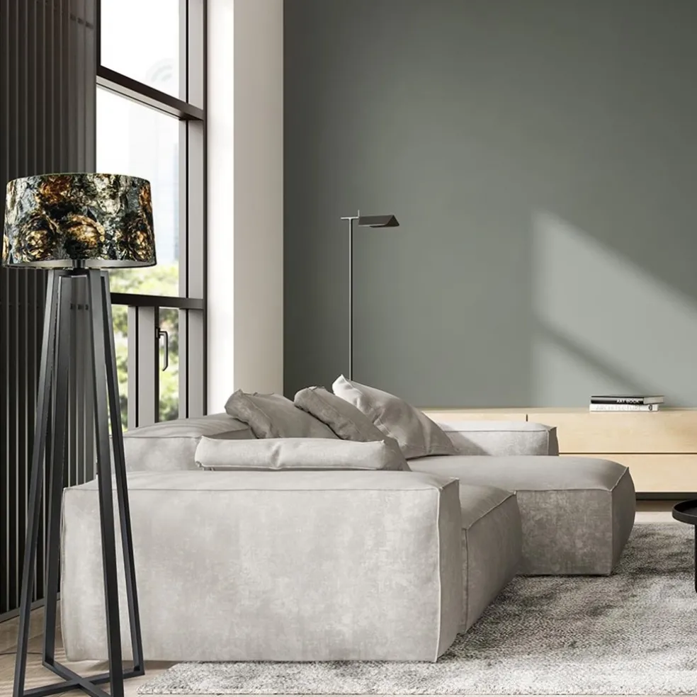 Online Straluma Moderne lampvoet mat zwart exclusief kap