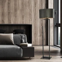 Cheap Straluma Moderne lampvoet/vloerlamp zwart excl. kap