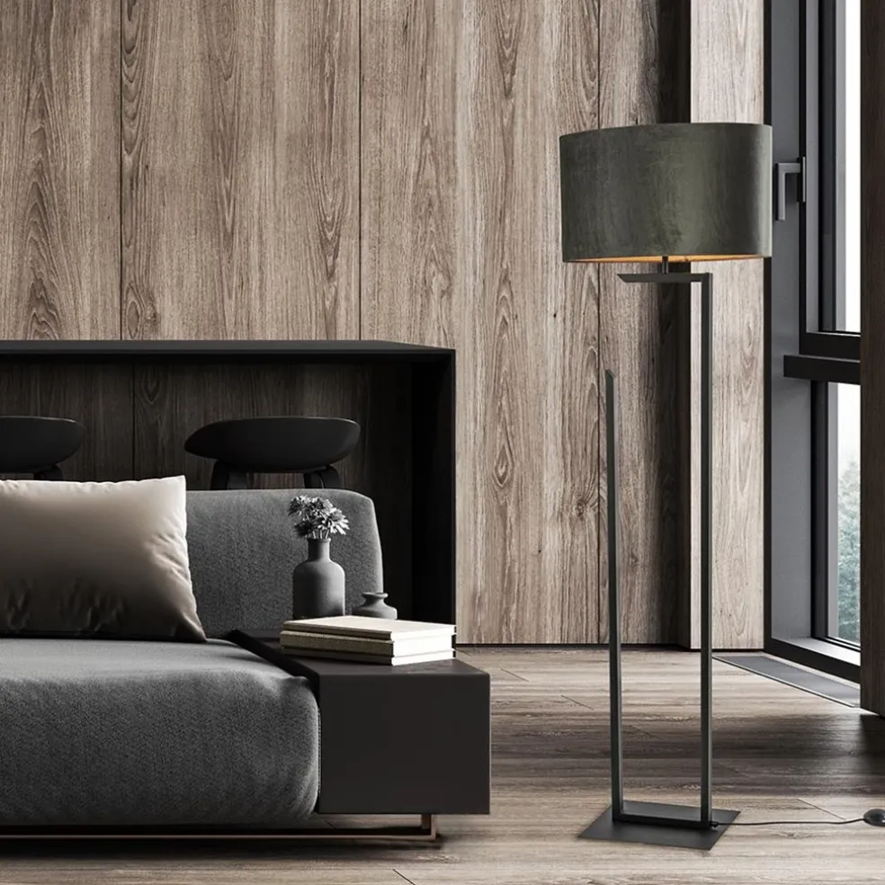 Cheap Straluma Moderne lampvoet/vloerlamp zwart excl. kap