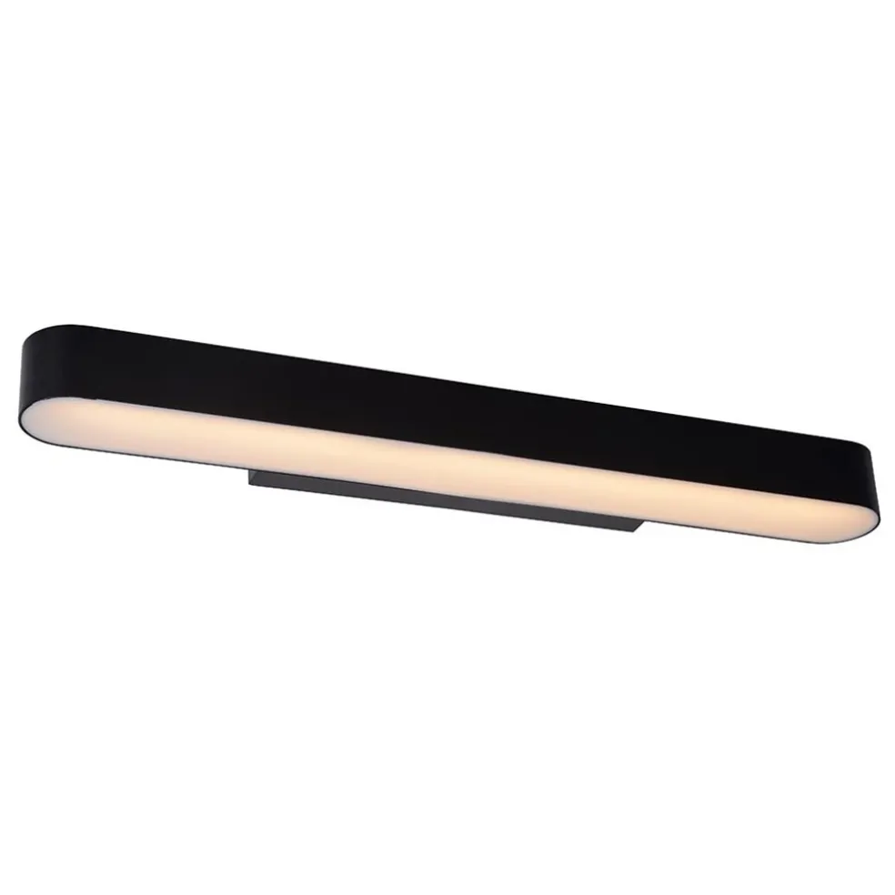 New Straluma Moderne LED badkamer wandlamp zwart 60 cm