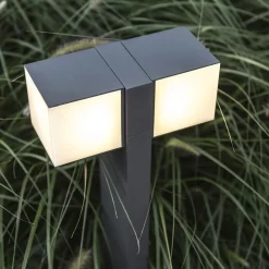 Flash Sale Straluma Moderne LED buitenlamp dubbele kubus op paal IP54