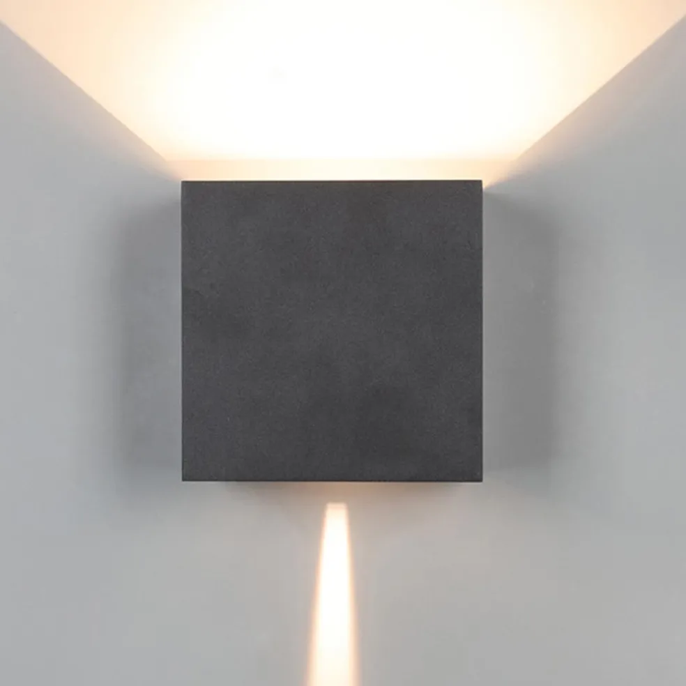 Cheap Straluma Moderne LED buitenlamp rechthoekig zwart IP65
