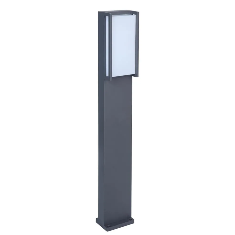 New Straluma Moderne LED buitenpaal grijs rechthoek IP54