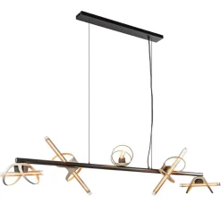 Best Sale Straluma Moderne LED design hanglamp zwart met goud