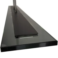 Online Straluma Moderne LED hanglamp balk mat zwart met smoke glas