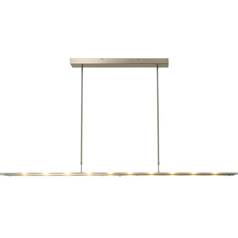 Discount Straluma Moderne LED hanglamp nikkel met helder glas