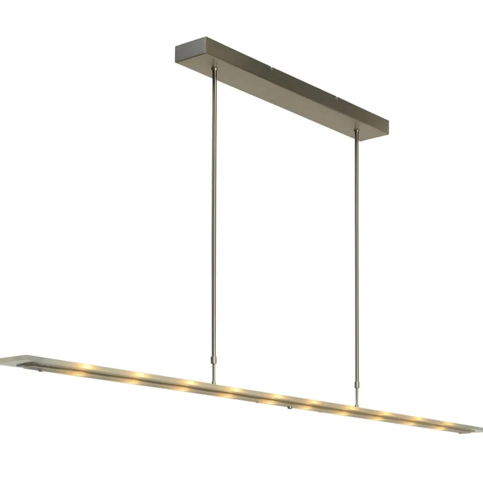 Discount Straluma Moderne LED hanglamp nikkel met helder glas