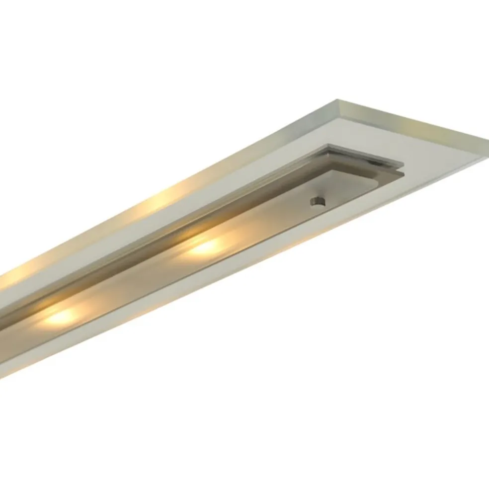 Discount Straluma Moderne LED hanglamp nikkel met helder glas