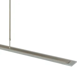 Discount Straluma Moderne LED hanglamp nikkel met helder glas