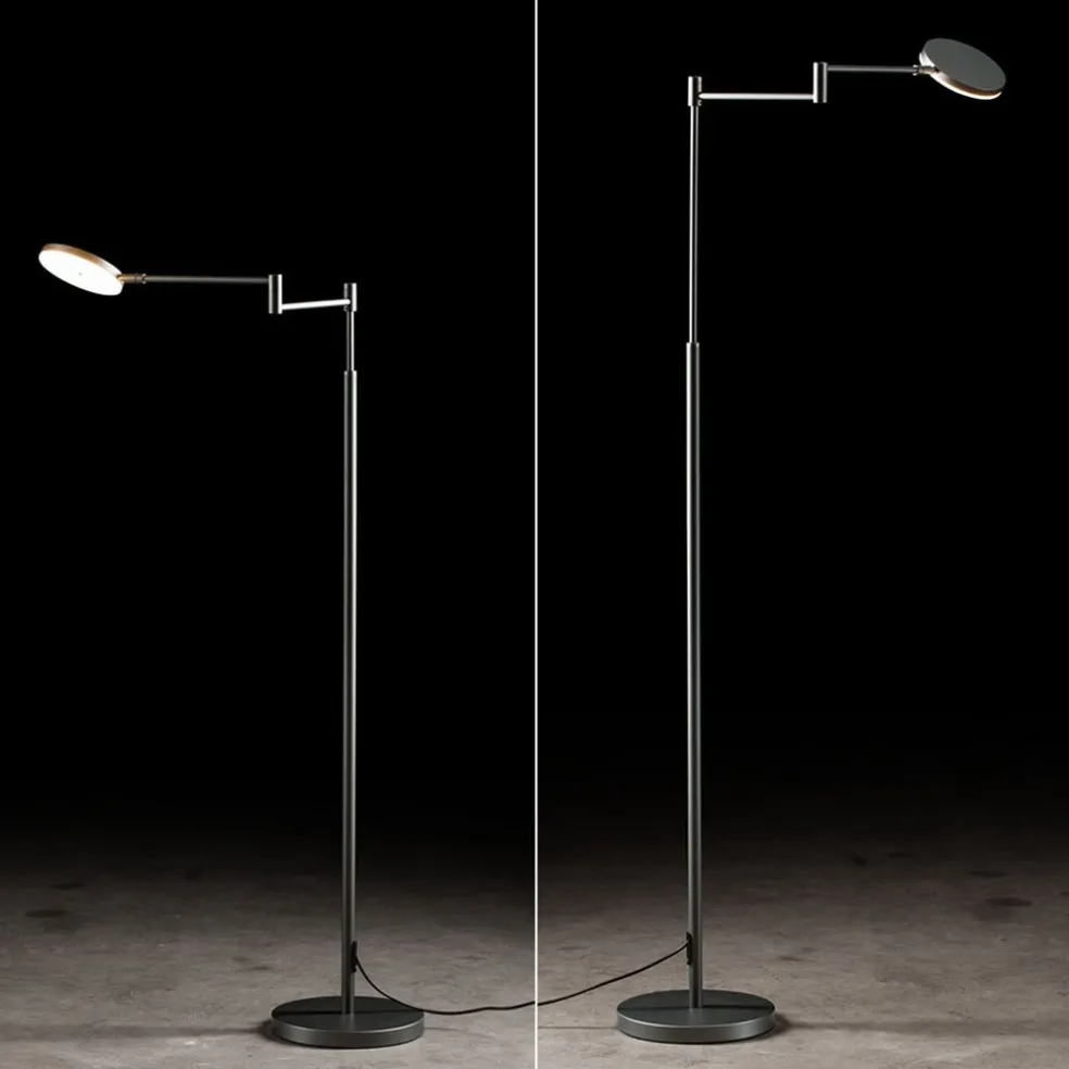 Fashion Straluma Moderne LED leeslamp vloerlamp antraciet