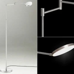 New Straluma Moderne LED leeslamp vloerlamp aluminium mat