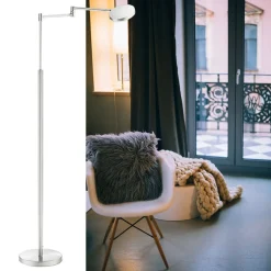 New Straluma Moderne LED leeslamp vloerlamp aluminium mat