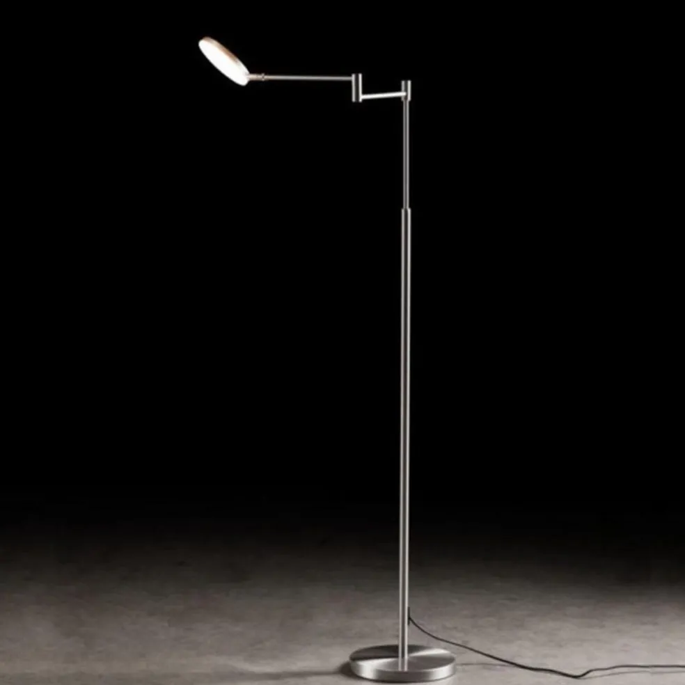 New Straluma Moderne LED leeslamp vloerlamp aluminium mat