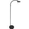 New Straluma Moderne LED leeslamp zwart met smoke glas dimbaar