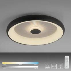 Sale Straluma Moderne LED plafondlamp met kristaleffect zwart