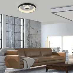 Sale Straluma Moderne LED plafondlamp met kristaleffect zwart