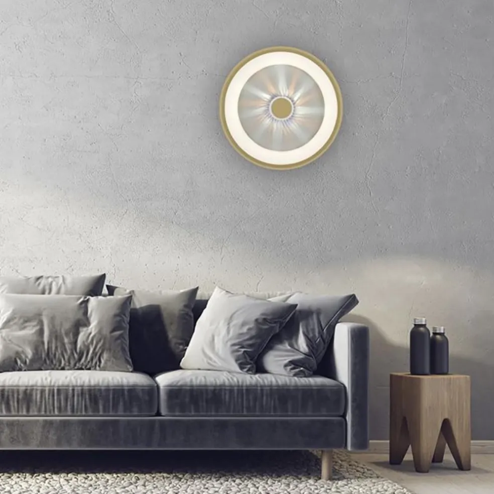 New Straluma Moderne LED plafondlamp mat goud met remote dimbaar