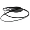 Shop Straluma Moderne LED plafondlamp ringen zwart 3-standen dimbaar