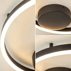 New Straluma Moderne LED plafond/wandlamp ring zwart