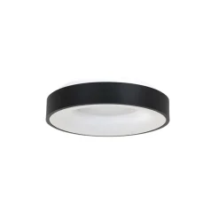 Best Straluma Moderne LED plafonnière zwart rond 30 cm