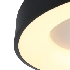 Best Straluma Moderne LED plafonnière zwart rond 30 cm