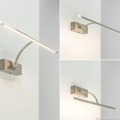 Hot Straluma Moderne LED schilderijverlichting nikkel dimbaar