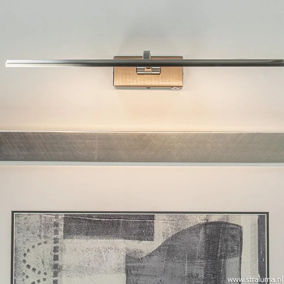 Hot Straluma Moderne LED schilderijverlichting nikkel dimbaar