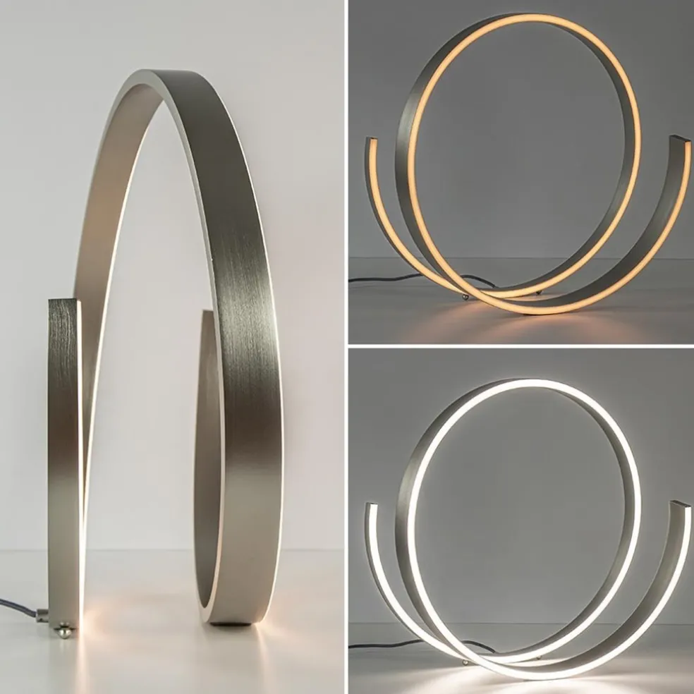 Store Straluma Moderne LED tafellamp nikkel met dim to warm functie