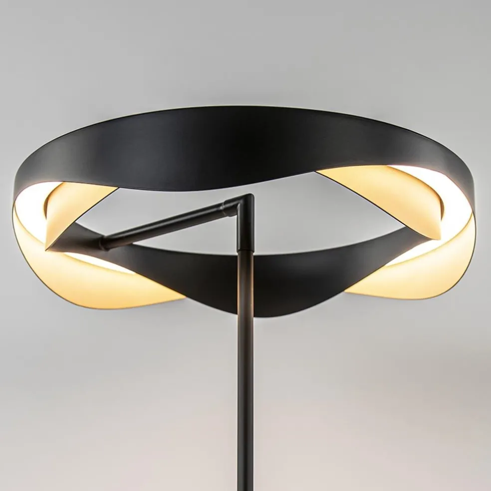 Clearance Straluma Moderne LED tafellamp zwart met goud dimbaar