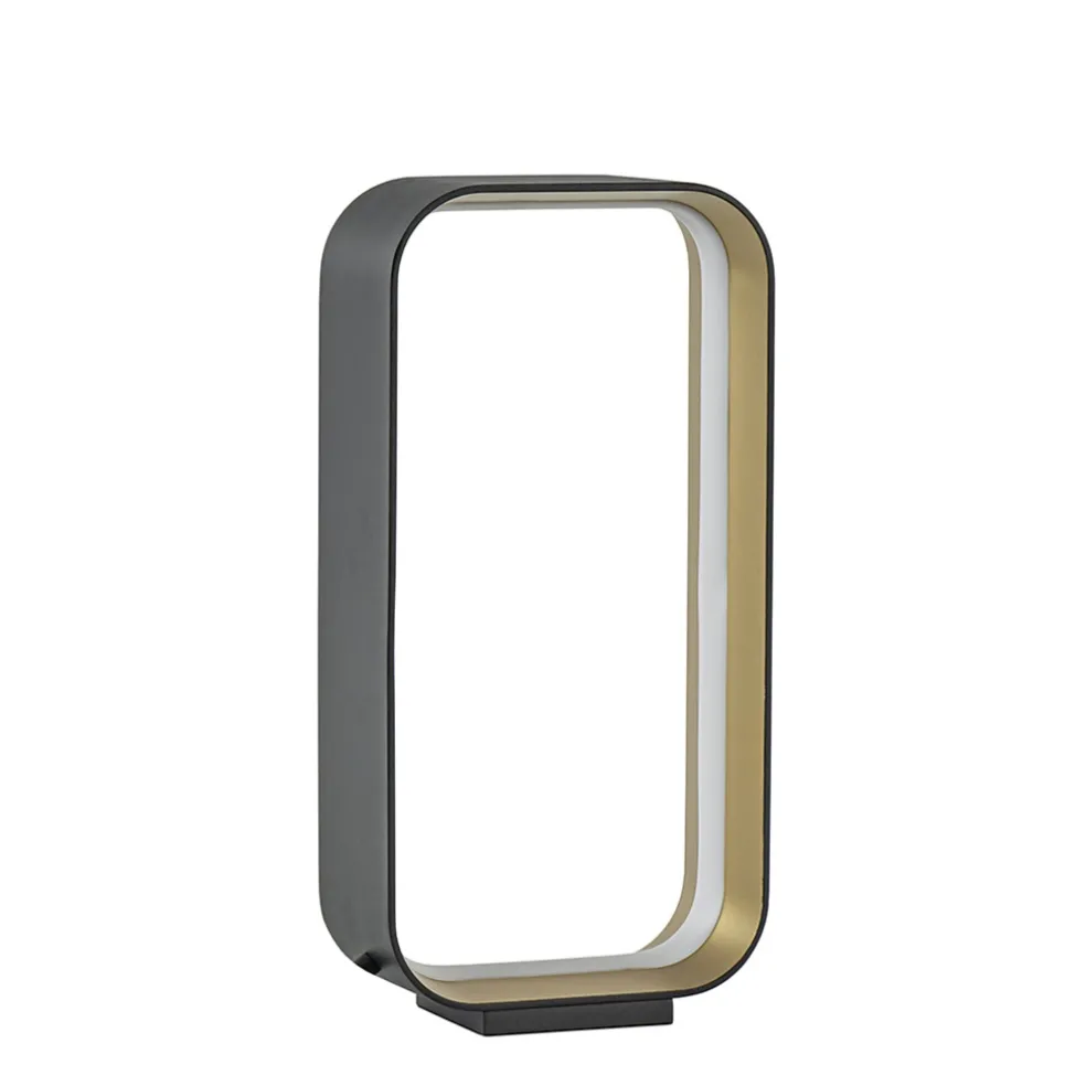 Hot Straluma Moderne LED tafellamp zwart/goud klein