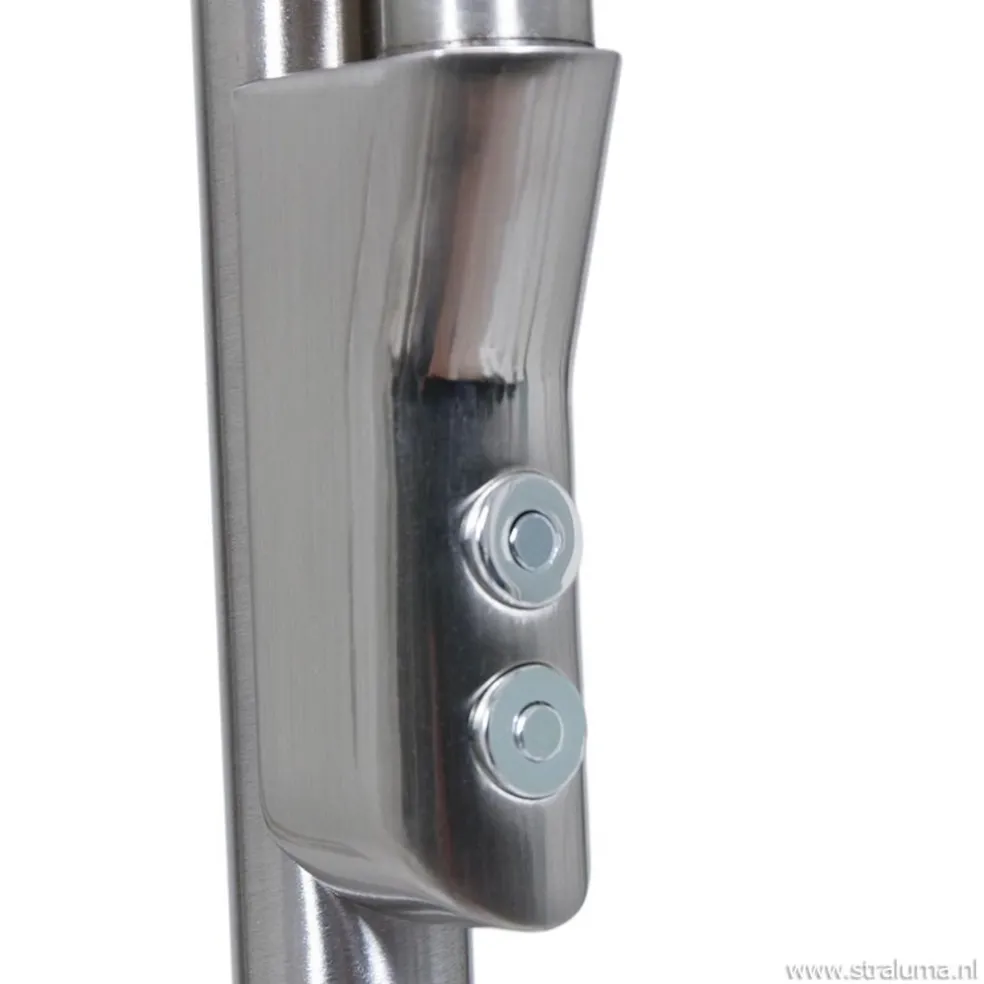 Online Straluma Moderne LED uplighter met leeslamp geborsteld staal